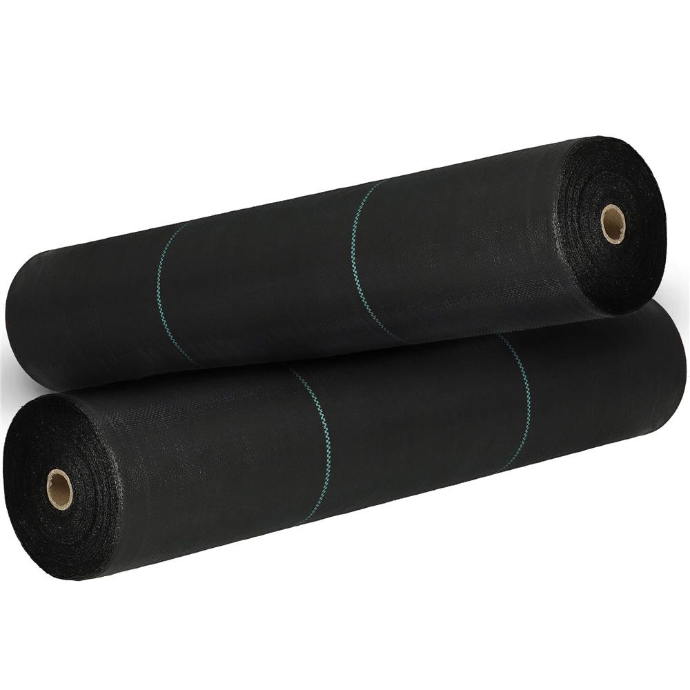 Agrotextil fólia talajtakarásra, gyomellenes, UV-szűrős, 100 x 0,8 méter, 70 g/m², fekete színű - Image 17