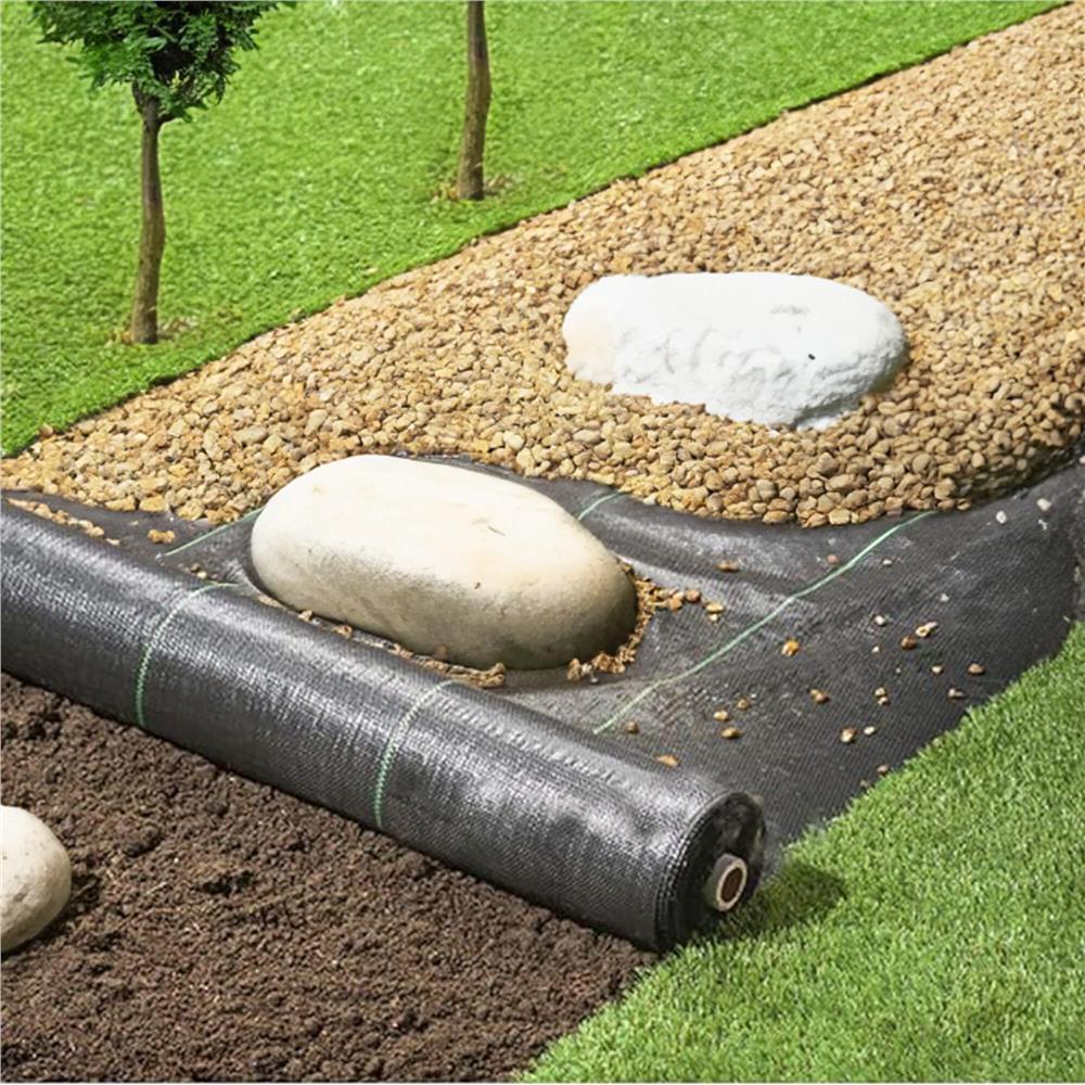 Agrotextil fólia talajtakarásra, gyomellenes, UV-szűrős, 100 x 0,8 méter, 70 g/m², fekete színű - Image 3