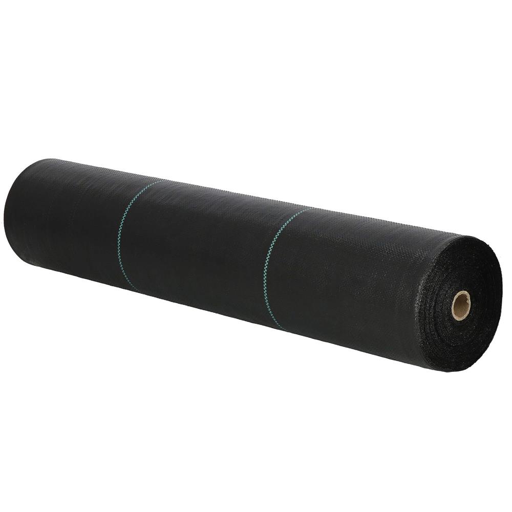 Agrotextil fólia talajtakarásra, gyomellenes, UV-szűrős, 100 x 0,8 méter, 70 g/m², fekete színű - Image 5