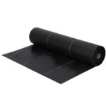 Agrotextil fólia talajtakarásra, gyomellenes, UV-szűrős, 100 x 0,8 méter, 70 g/m², fekete színű