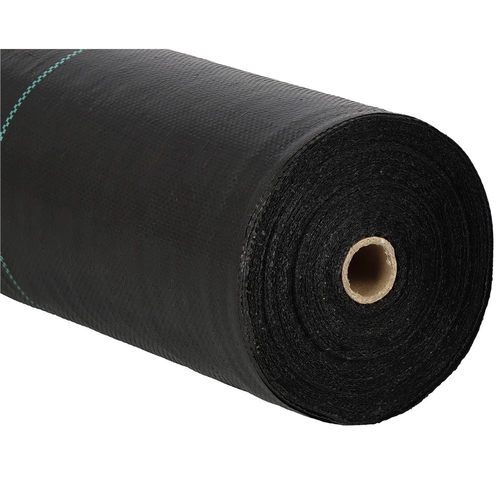 Agrotextil fólia talajtakarásra, gyomellenes, UV-szűrős, 100 x 0,8 méter, 70 g/m², fekete színű - Image 6