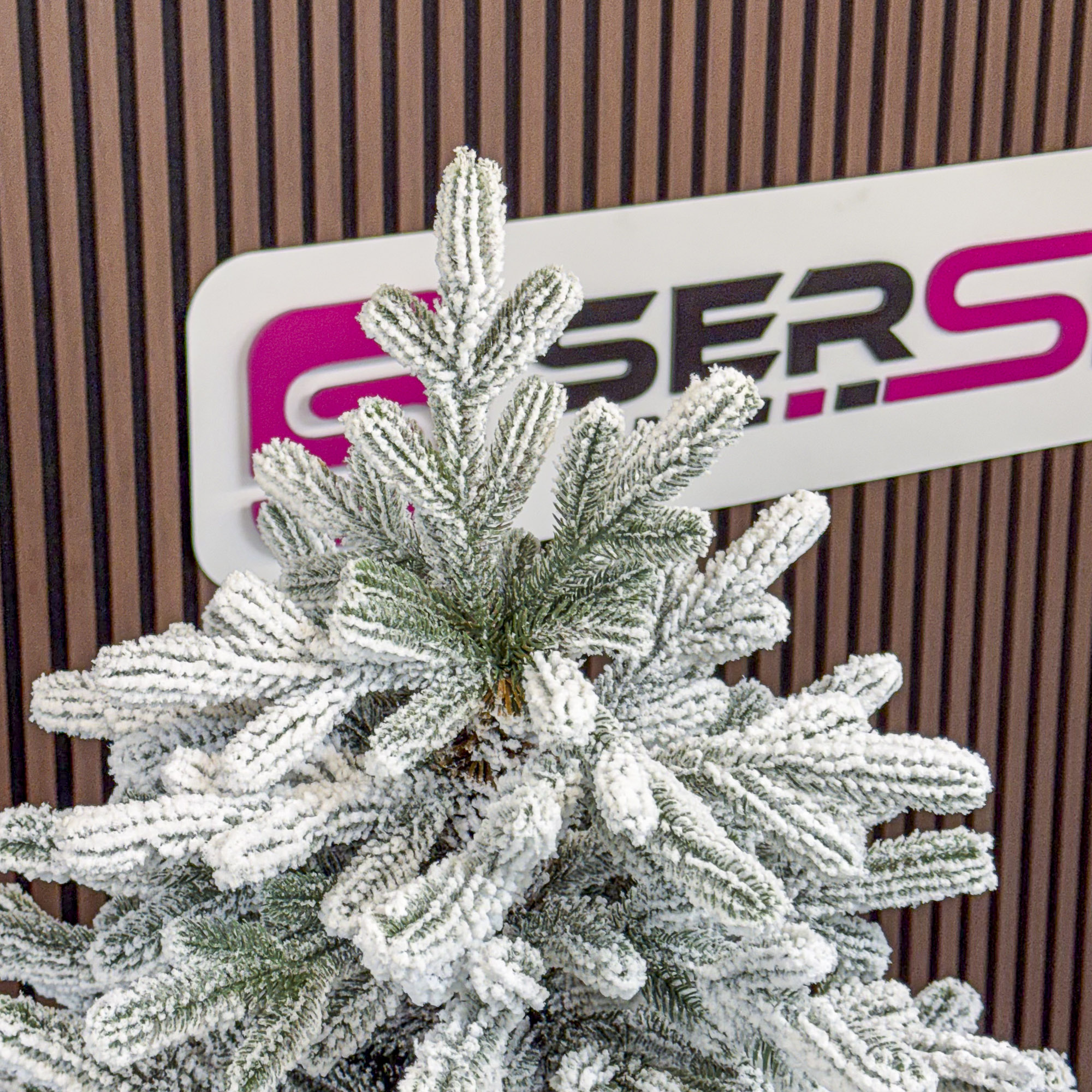 Mesterséges karácsonyfa Sersimo Alessandra Elite, havas, 2D+3D kevert tűkkel, 230 cm - Image 2