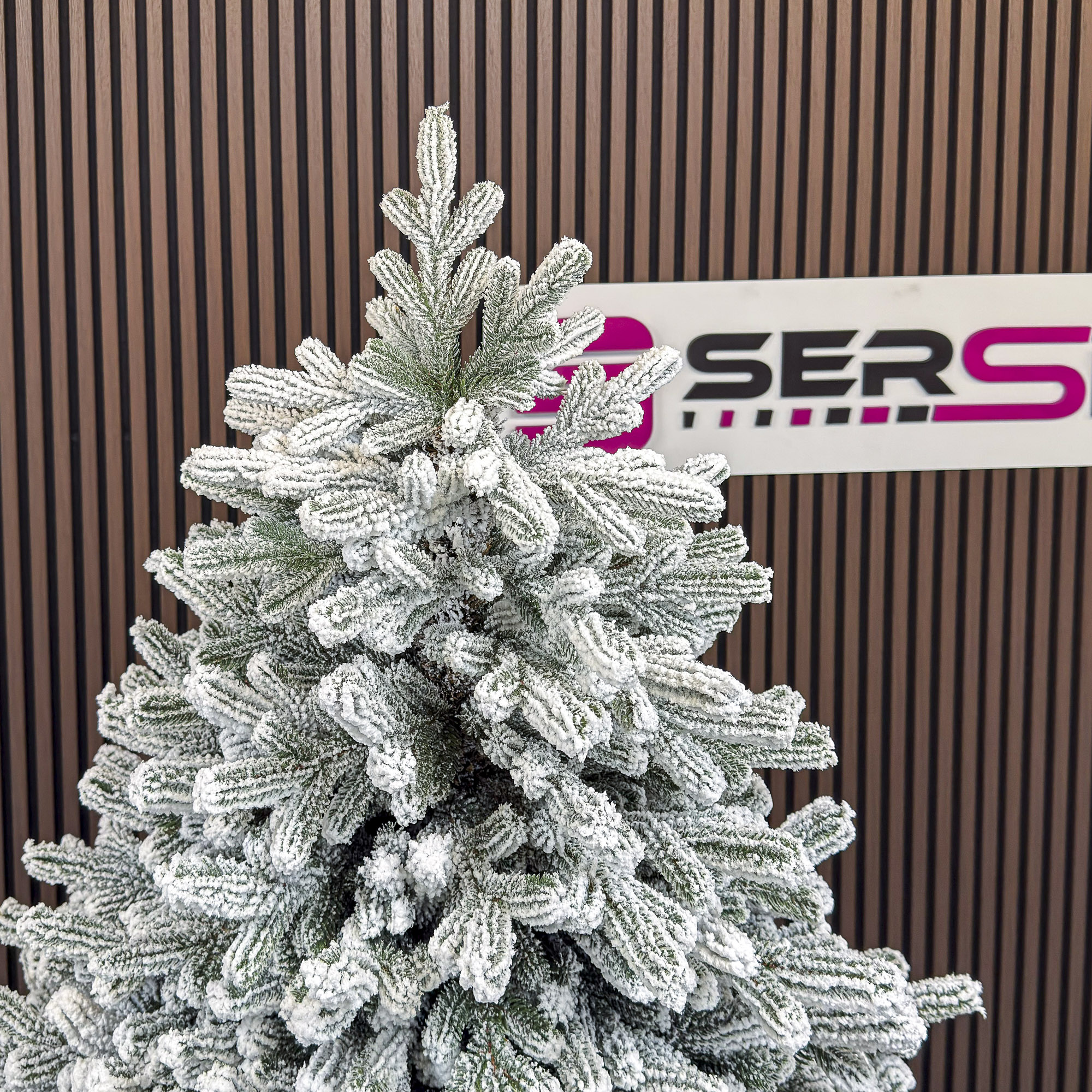 Mesterséges karácsonyfa Sersimo Alessandra Elite, havas, 2D+3D kevert tűkkel, 230 cm - Image 3