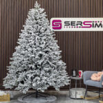 Mesterséges karácsonyfa Sersimo Alessandra Elite, havas, 2D+3D kevert tűkkel, 230 cm