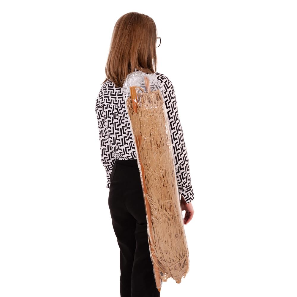 Összecsukható hawaii típusú strandernyő, állítható magassággal és dőlésszöggel, fém vázzal, 160 cm, barna - Image 29