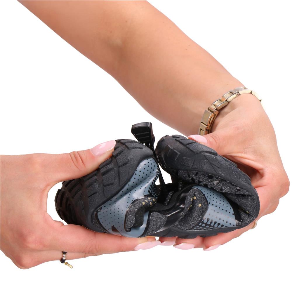 Strand- és vízicipő csúszásmentes gumitalppal, légáteresztő anyagból, fekete színben, 42-es méret - Image 4