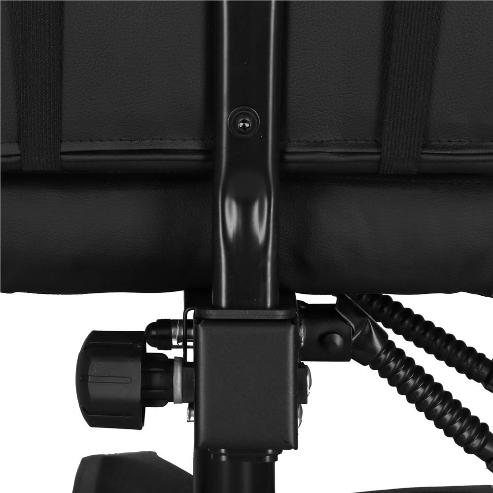 Irodai gamer szek, ergonomikus, derektamasszal es fejtamasszal, 114-123x55x50 cm, fekete es piros - Image 14