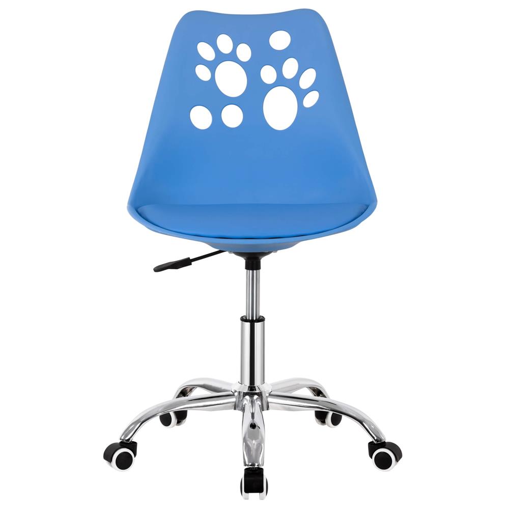 Ergonomikus irodai szék, hab ülőfelülettel, állítható magasságú, max. 120 kg, 90x49x48 cm, kék - Image 15