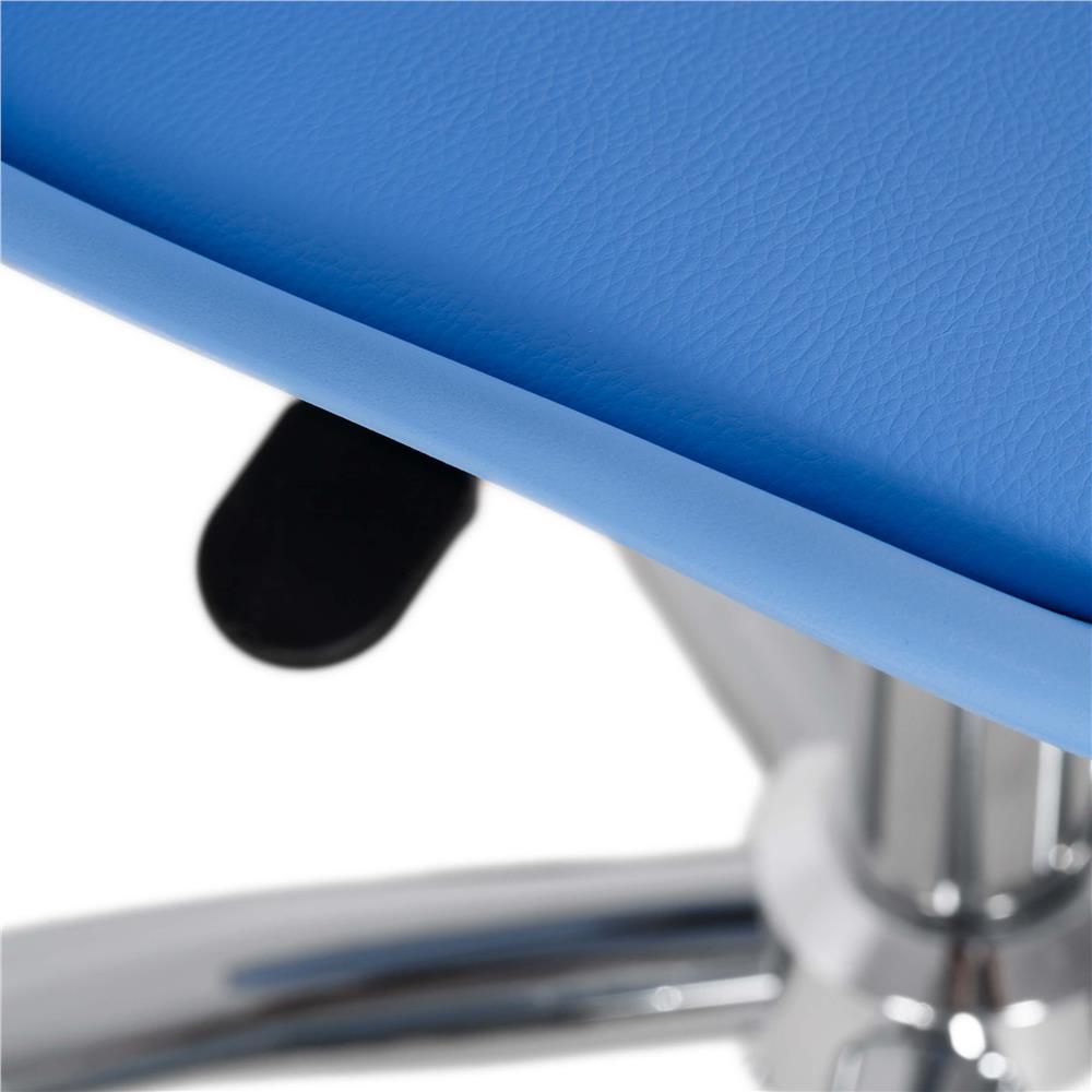 Ergonomikus irodai szék, hab ülőfelülettel, állítható magasságú, max. 120 kg, 90x49x48 cm, kék - Image 12