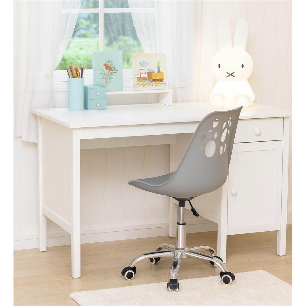 Ergonomikus irodai szék, hab ülőfelülettel, állítható magasságú, max. 120 kg, 90x49x48 cm, szürke - Image 3
