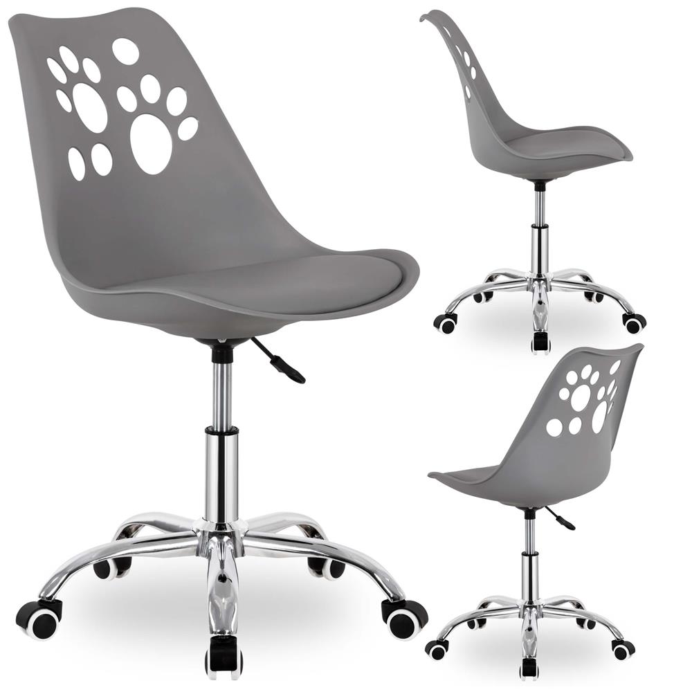 Ergonomikus irodai szék, hab ülőfelülettel, állítható magasságú, max. 120 kg, 90x49x48 cm, szürke - Image 13