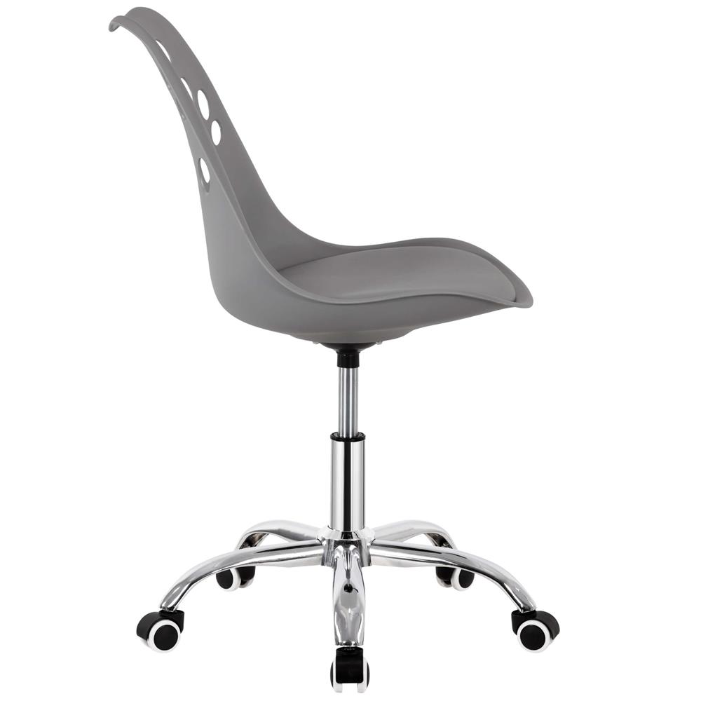 Ergonomikus irodai szék, hab ülőfelülettel, állítható magasságú, max. 120 kg, 90x49x48 cm, szürke - Image 15