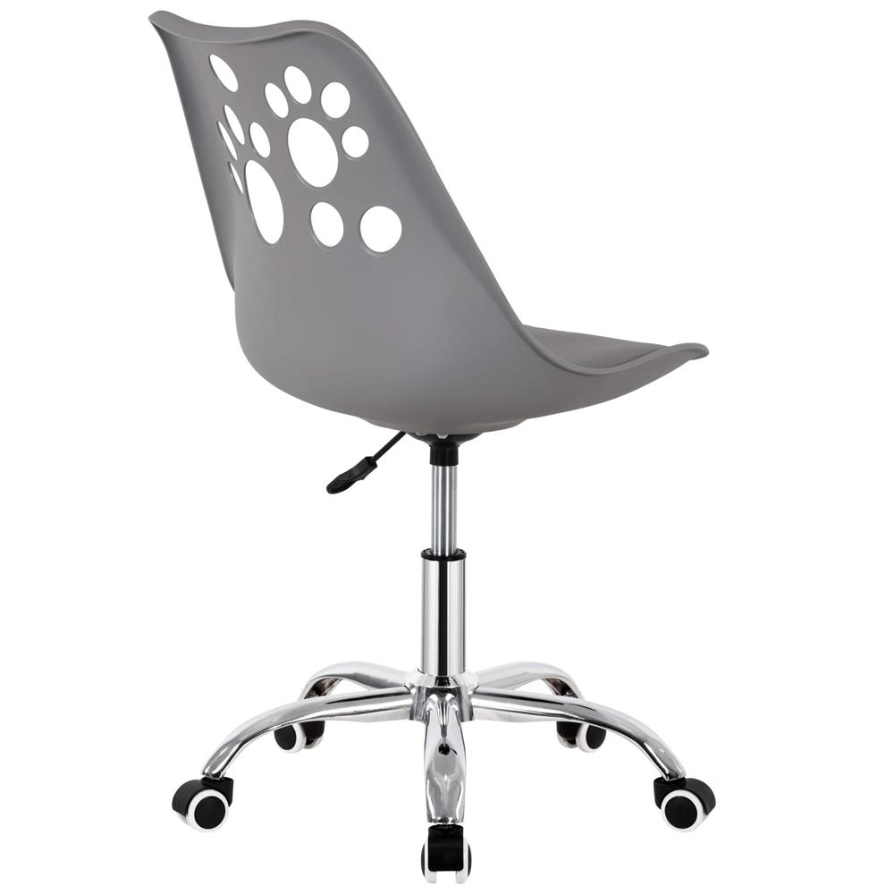 Ergonomikus irodai szék, hab ülőfelülettel, állítható magasságú, max. 120 kg, 90x49x48 cm, szürke - Image 16