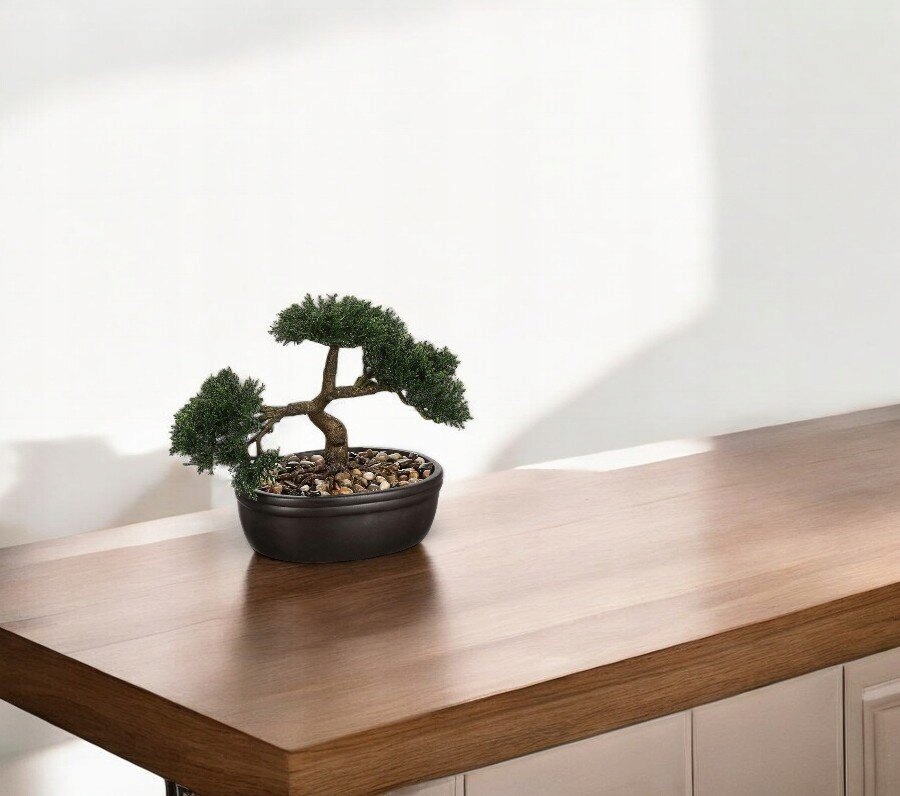 Atmosphera mesterséges bonsai kerámia cserépben, 32x16x23 cm, fekete - Image 2