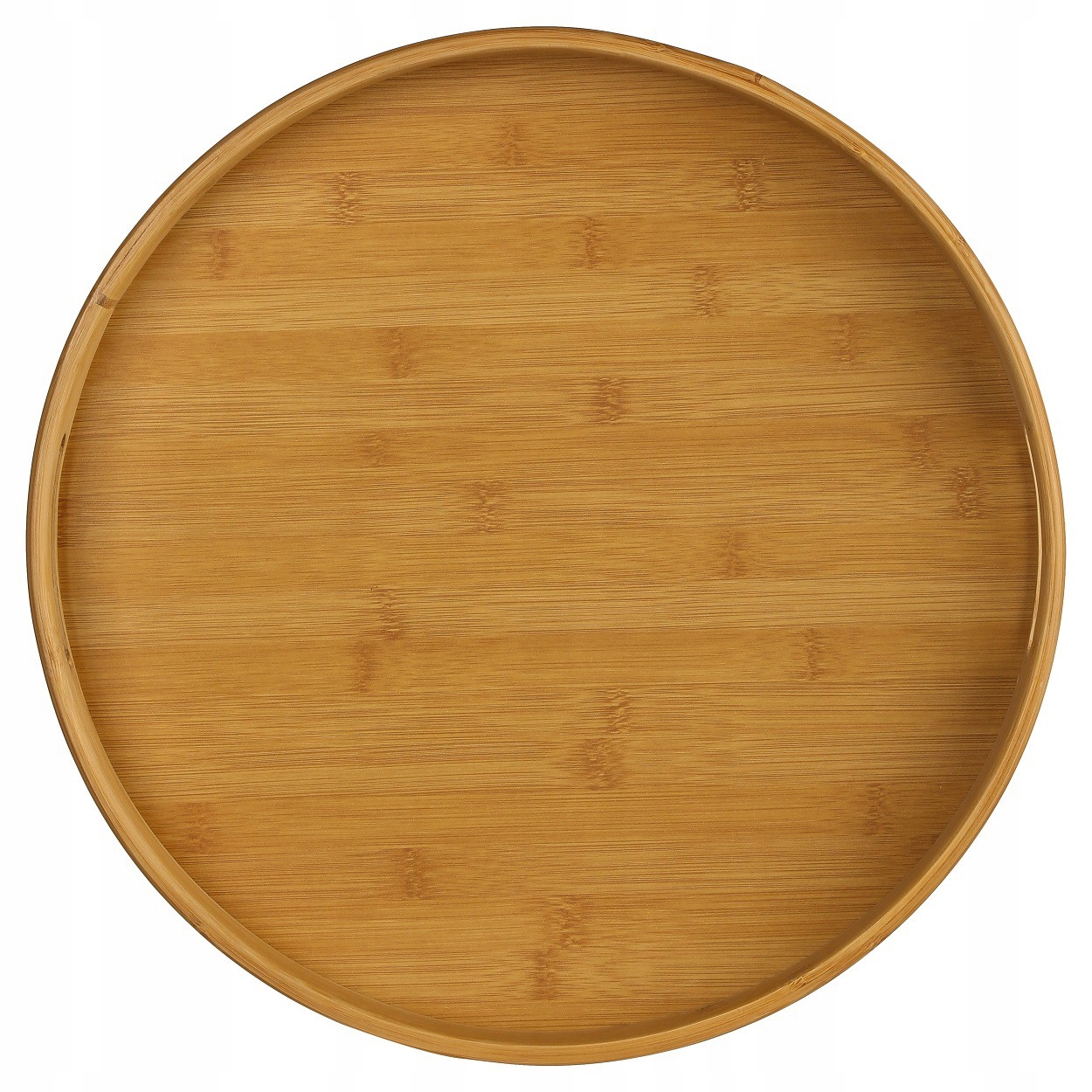 5Five kerek tálca bambuszból és MDF-ből, Ø40 cm, natúr barna - Image 2