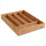 5Five Evoeszkoz rendszerezo bambuszbol es MDF-bol 5 rekesszel, 34x25 cm, termeszetes barna