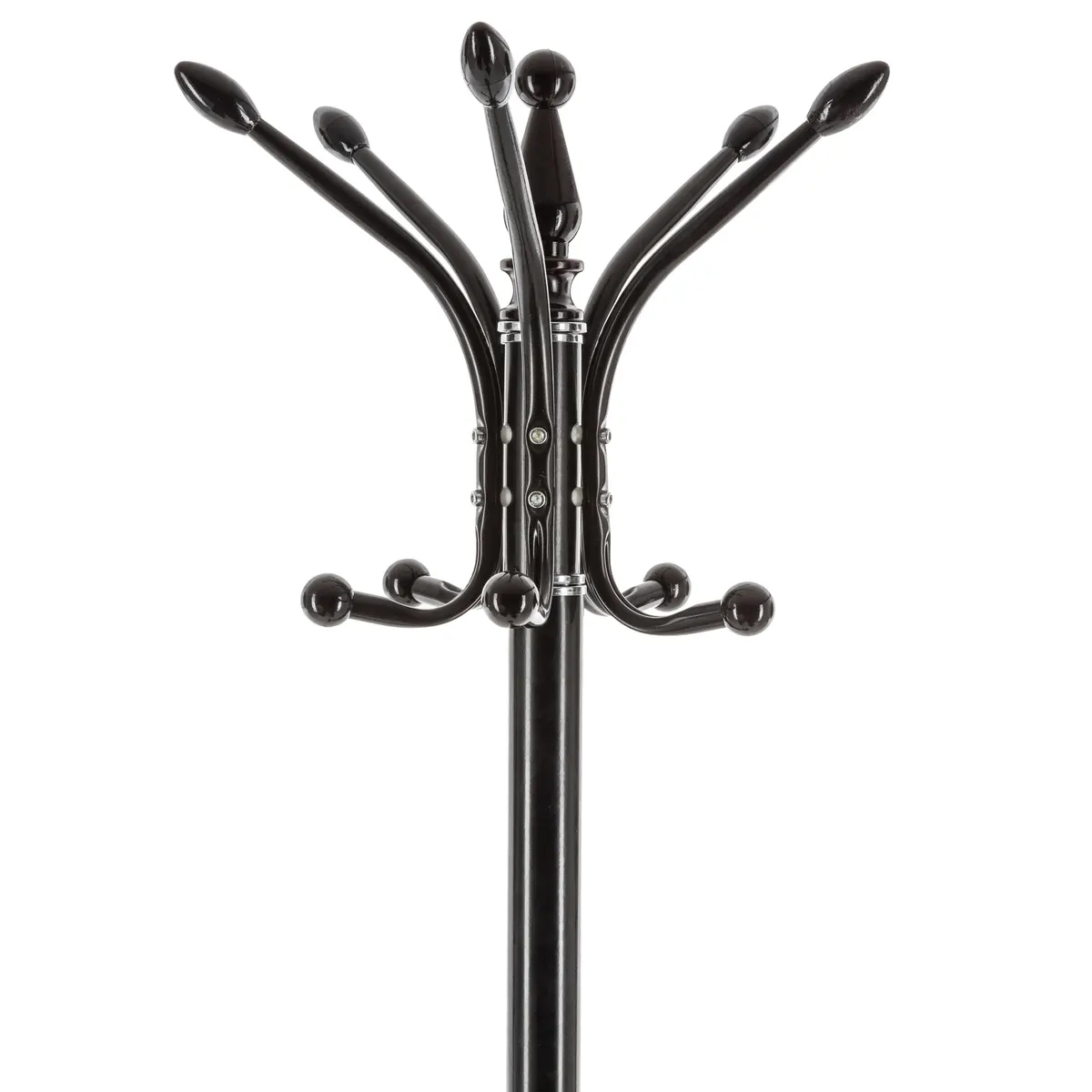 5Five fém állófogas 12 akasztóval és esernyőtartóval, acél és márvány, 182 cm, fekete - Image 2