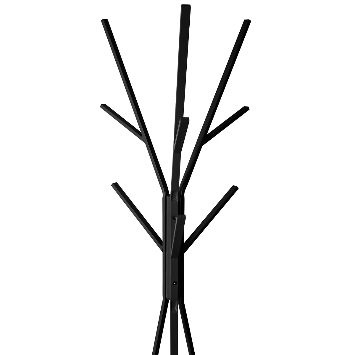 5Five fém állófogas 9 akasztóval, acél és MDF, 45x40x180 cm, fekete - Image 2