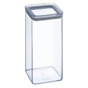 5Five négyzet alakú tárolóedény PS-ből, 1.5 l, átlátszó