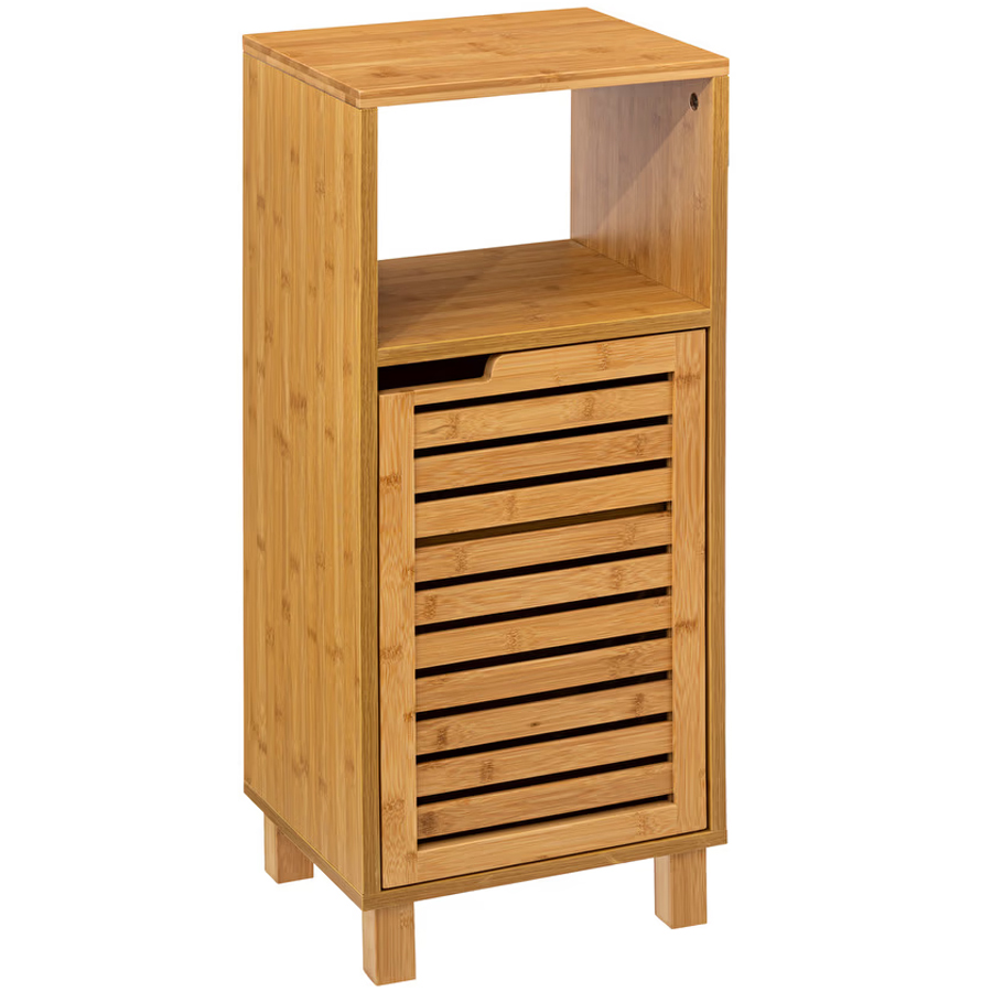 5Five Sicela álló alsószekrény polcokkal, bambusz és MDF, 33x28x80 cm, natúr
