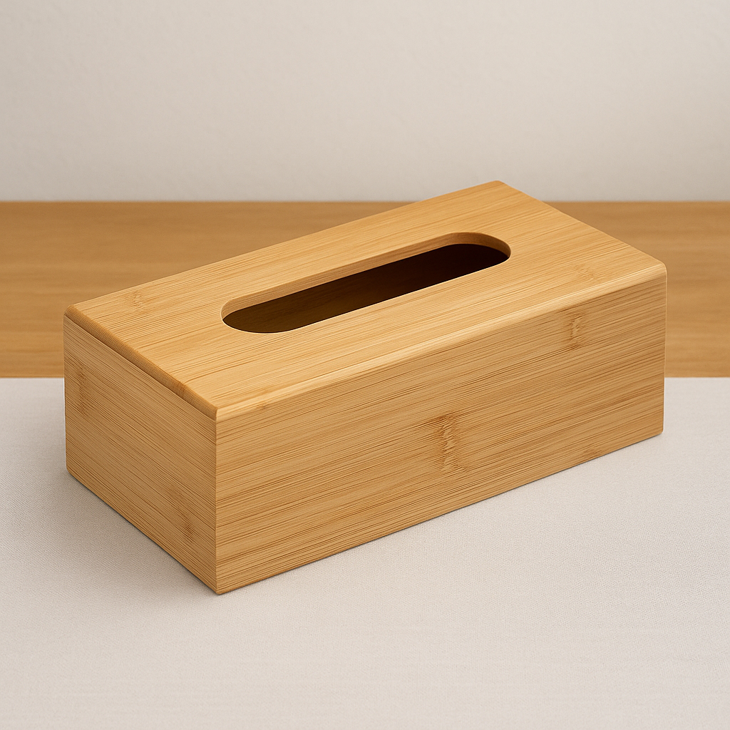 5Five szalvétatartó doboz levehető fedéllel, bambuszból, 25x13x8 cm, natúr színű - Image 4
