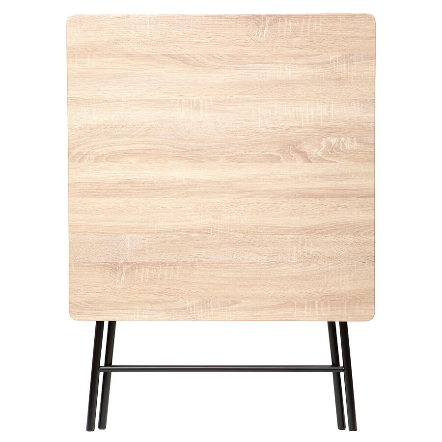 Masa pliabila 5Five patrata pentru 4 persoane, MDF si otel, 80x80x75 cm, bej - Image 3