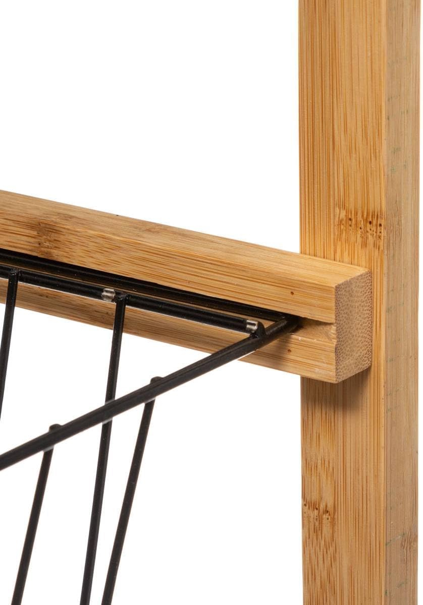 5Five Blackwood gurulós kocsi 3 szintes kialakítással, bambusz és MDF, 41x22x83 cm, natúr és fekete - Image 2