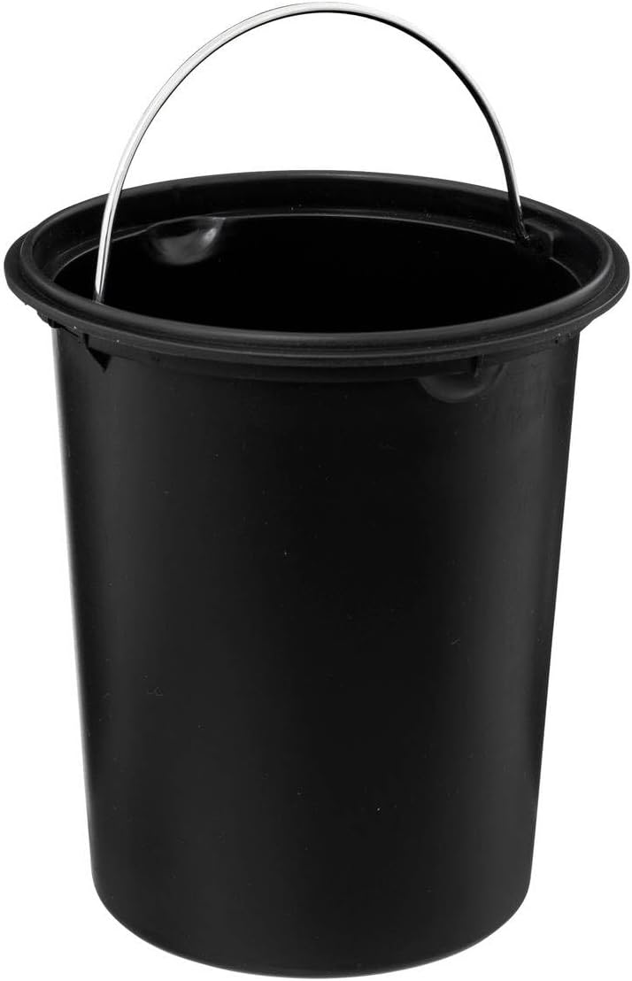 5Five Colors szemetes kuka pedállal és soft-close zárással, acél, 3 L, 23x23x17 cm, fekete - Image 2
