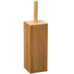 5Five Terre Inconnue WC-kefe hengeres tartóval, bambusz és polipropilén, 10x10x38 cm, natúr