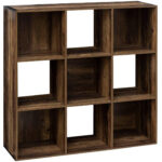 Mix n Modul Ceda könyvespolc 9 rekesszel, forgácslap, 101×32×101 cm, barna