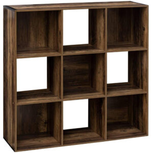Mix n Modul Ceda könyvespolc 9 rekesszel, forgácslap, 101×32×101 cm, barna