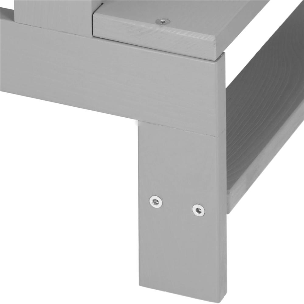 Tobbfunkcios fa tanulotorony allithato platformmal 3 magassagban, 90x39x44 cm, szurke - Image 11