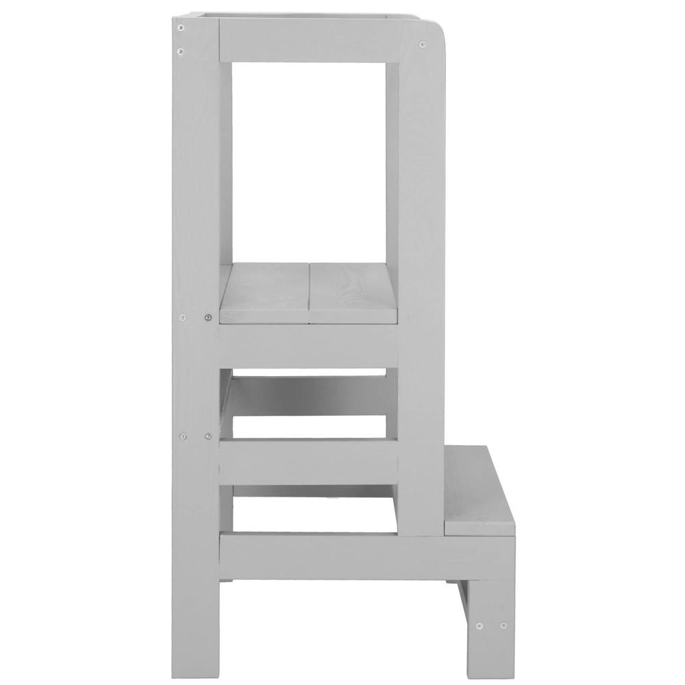 Tobbfunkcios fa tanulotorony allithato platformmal 3 magassagban, 90x39x44 cm, szurke - Image 12