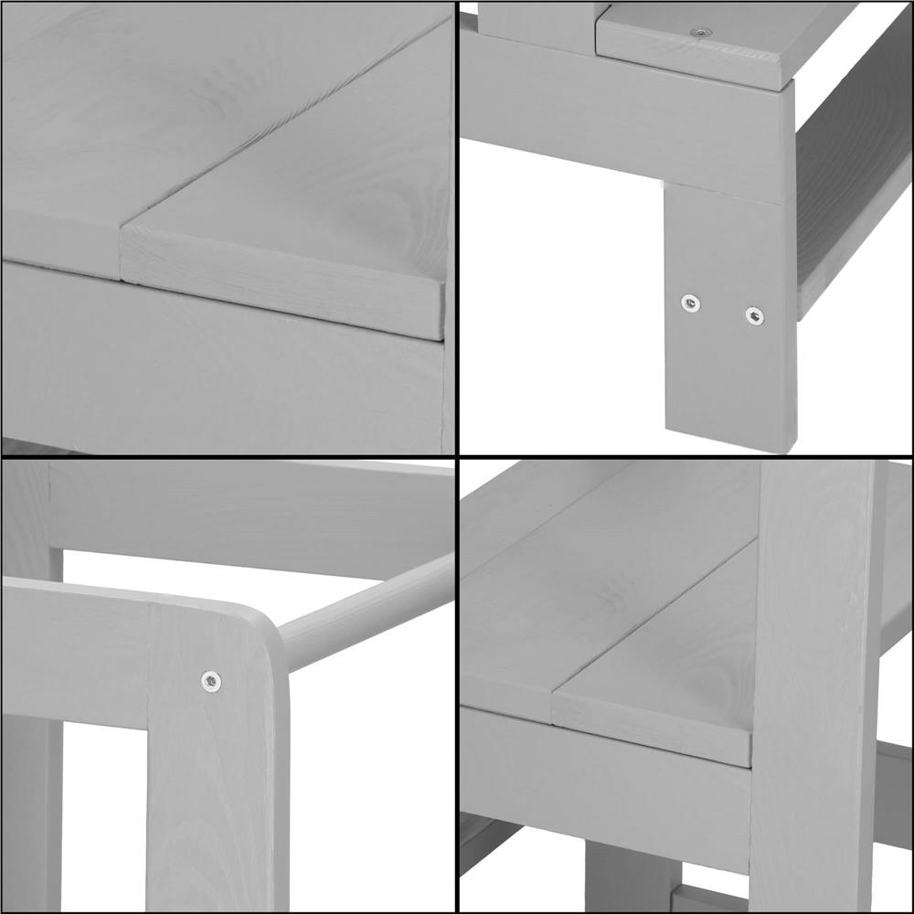 Tobbfunkcios fa tanulotorony allithato platformmal 3 magassagban, 90x39x44 cm, szurke - Image 17
