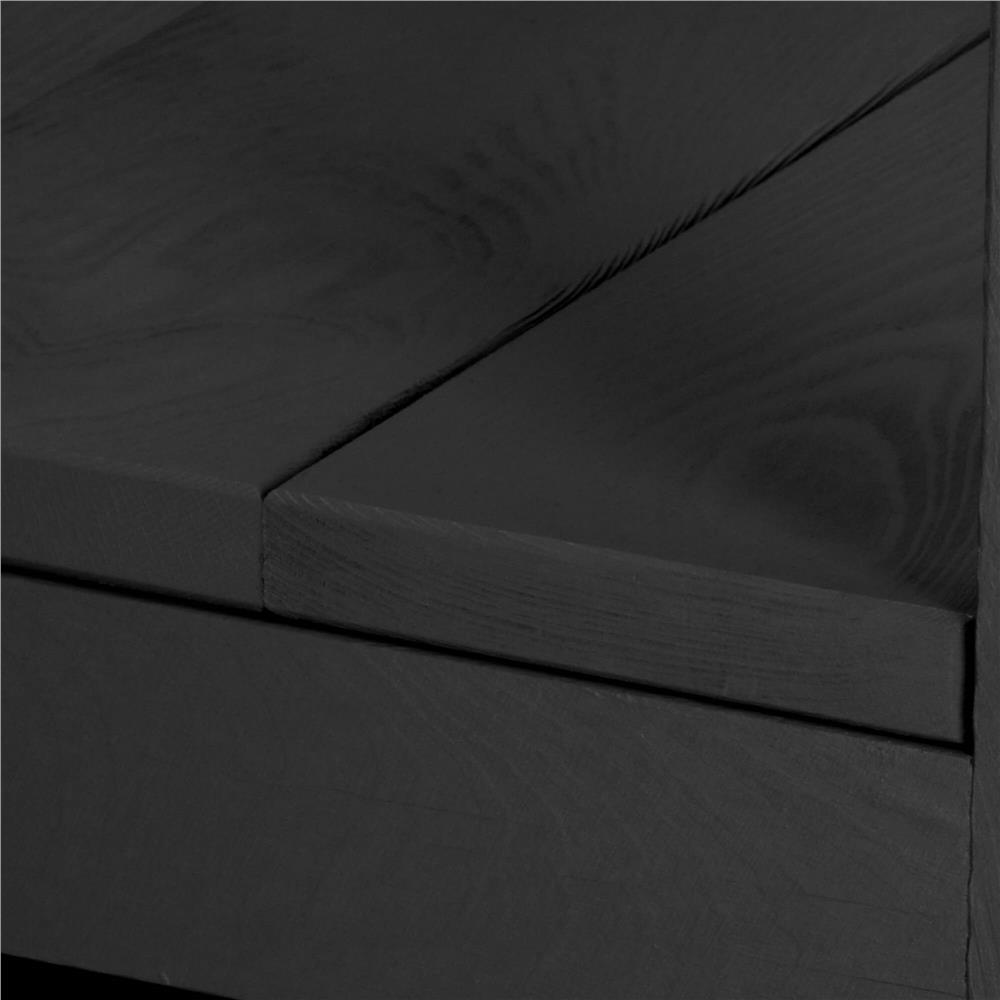 Többfunkciós fa tanulótorony, 3 fokozatban állítható platformmal, 90x39x44 cm, fekete - Image 12