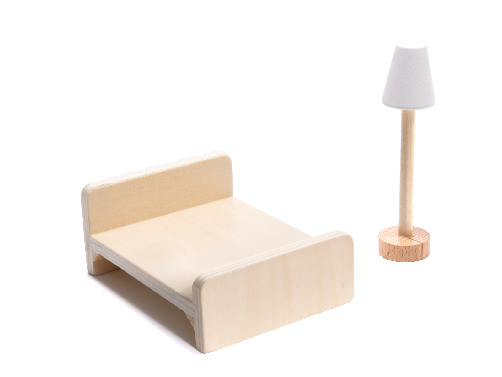 Nagy fa babaház 3 emelettel, 4 szobával, terasszal, bútorokkal és LED világítással, 62x27x78 cm - Image 16