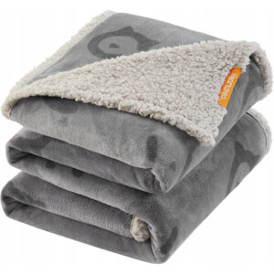 FEANDREA vízálló kutyatakaró XXL, fleece és flanel, kétoldalas, 203x152 cm, szürke