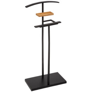 5Five Bamboo inas ruhatartó állvány acélból és bambuszból, 44x22x114 cm, fekete