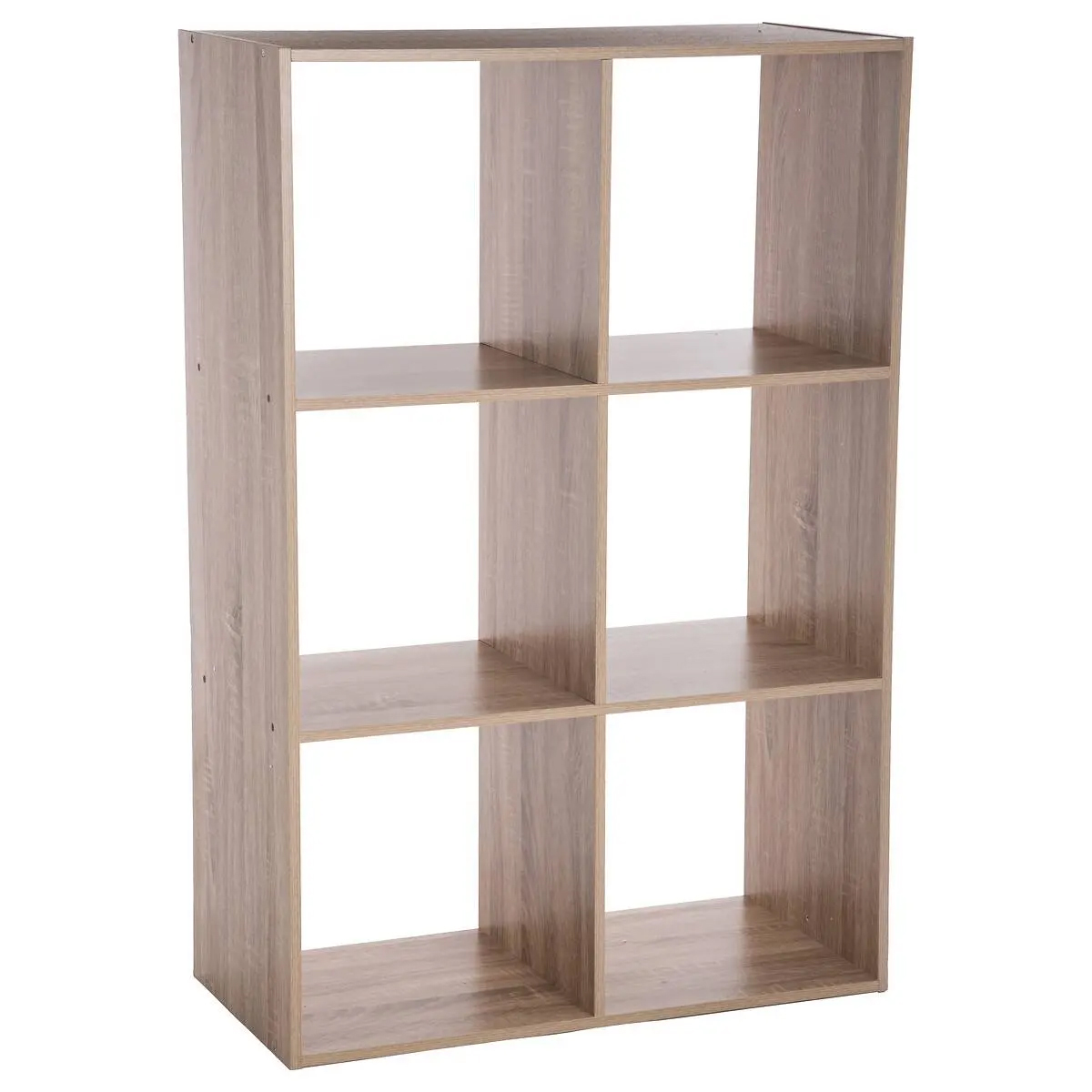 Etajera 5Five Mix n'Modul cu 6 compartimente, PAL, 68x32x101 cm, bej natural