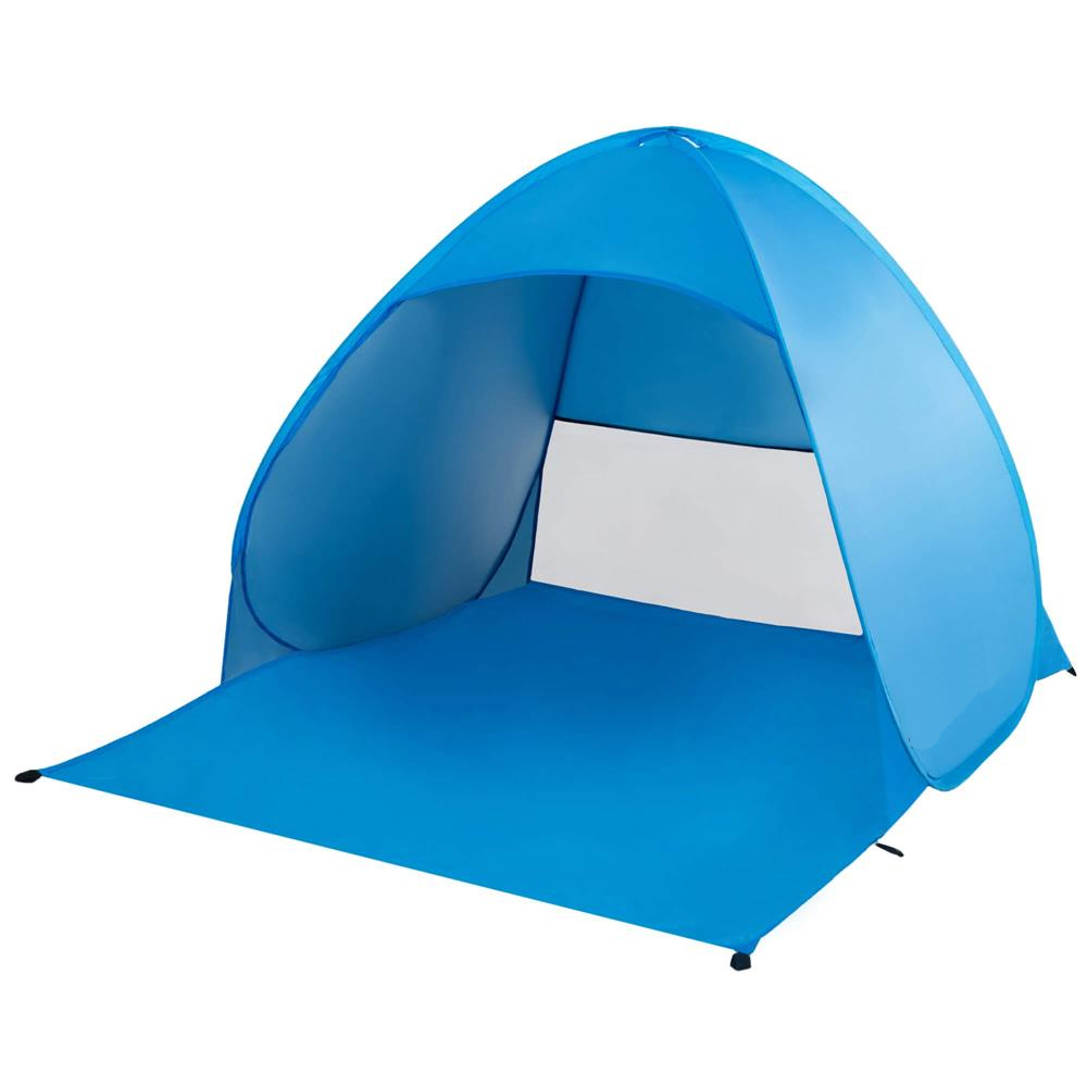 POP-UP onnyilo strand sátor szellozo haloval es UV-vedelemmel, 160x140x115 cm, kek - Image 20