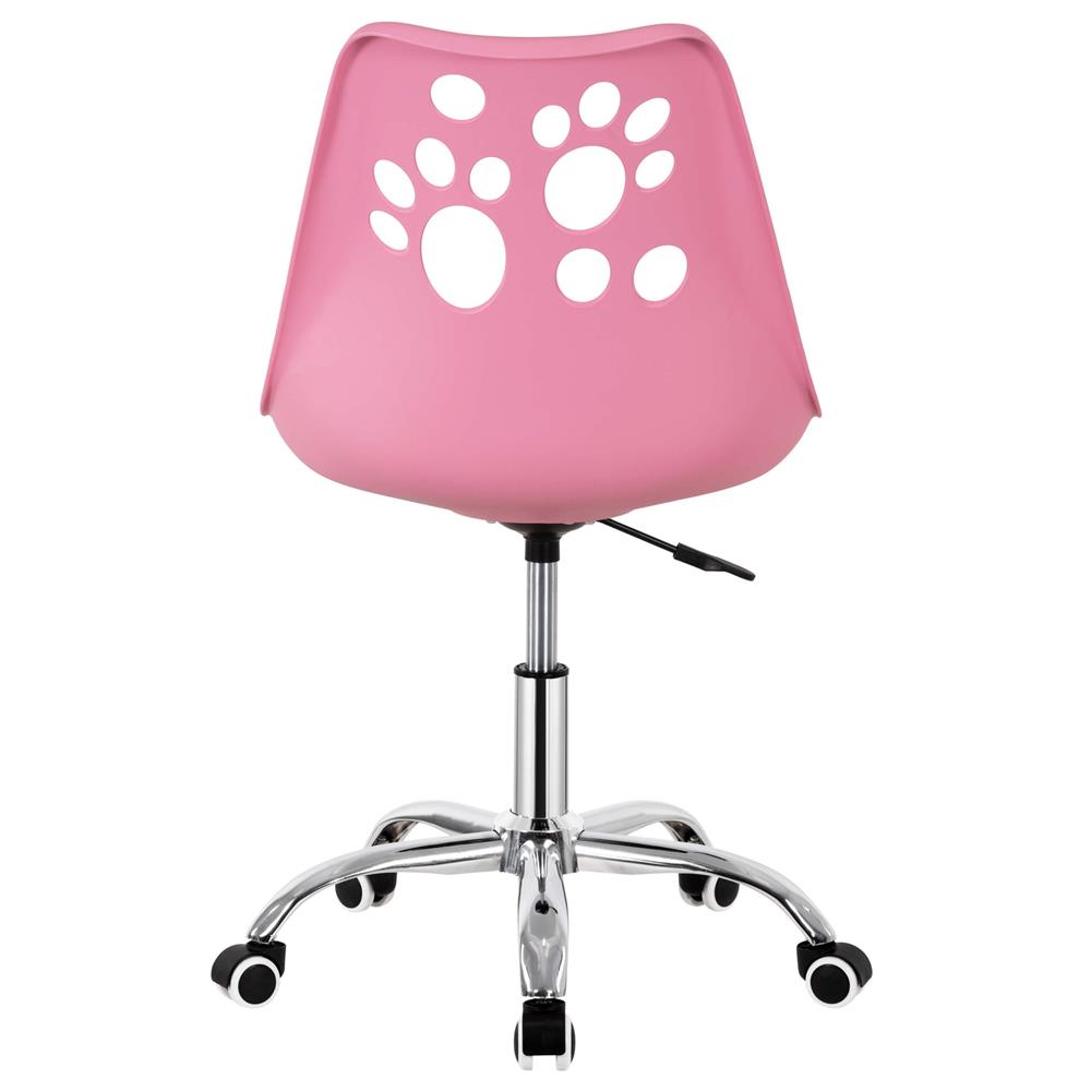 Ergonomikus irodai szék, habszivacs ülőfelülettel, magasságban állítható, max. 120 kg, 90x49x48 cm, rózsaszín - Image 13