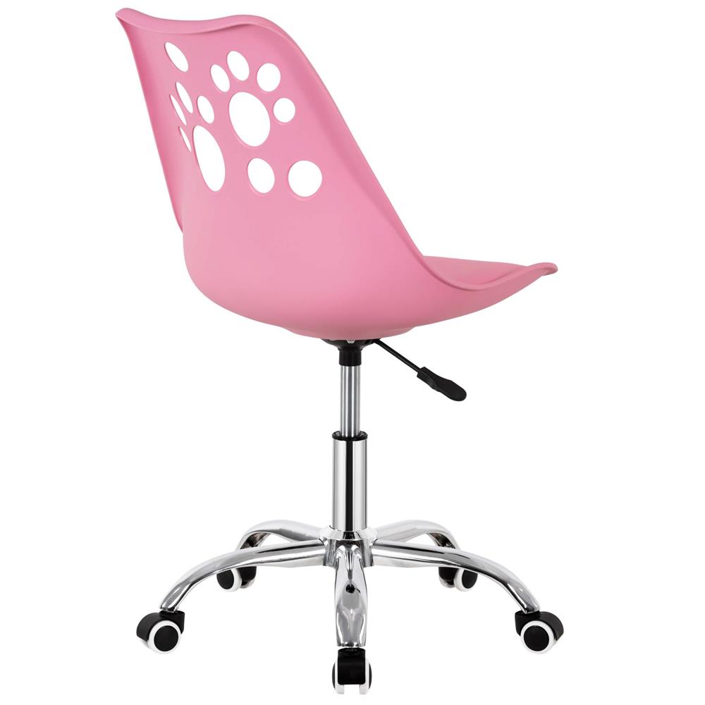 Ergonomikus irodai szék, habszivacs ülőfelülettel, magasságban állítható, max. 120 kg, 90x49x48 cm, rózsaszín - Image 14