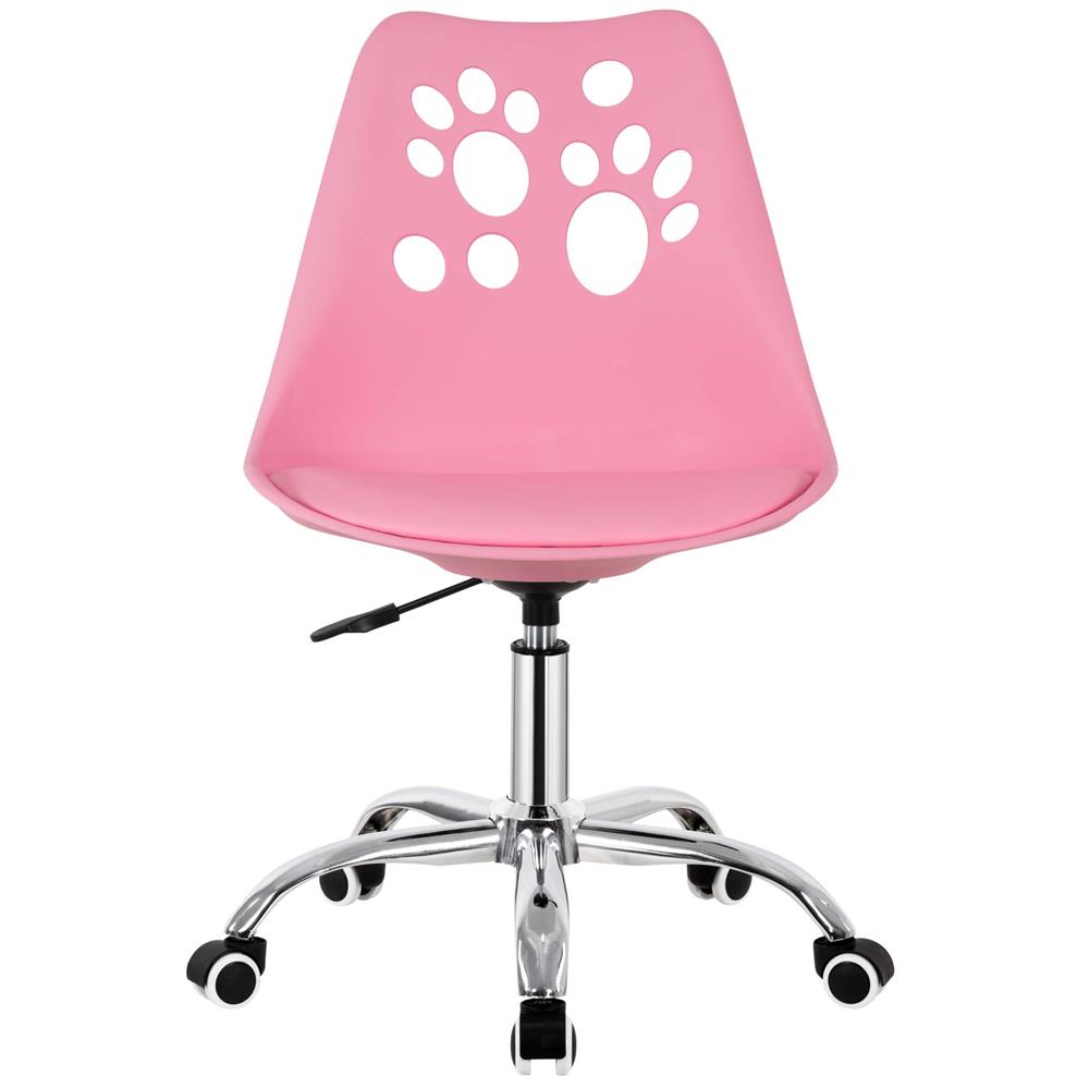 Ergonomikus irodai szék, habszivacs ülőfelülettel, magasságban állítható, max. 120 kg, 90x49x48 cm, rózsaszín - Image 22