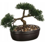 Atmosphera mesterséges bonsai kerámia cserépben, 32x16x23 cm, fekete