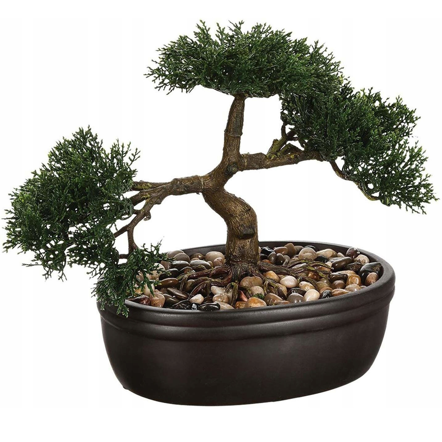 Atmosphera mesterséges bonsai kerámia cserépben, 32x16x23 cm, fekete