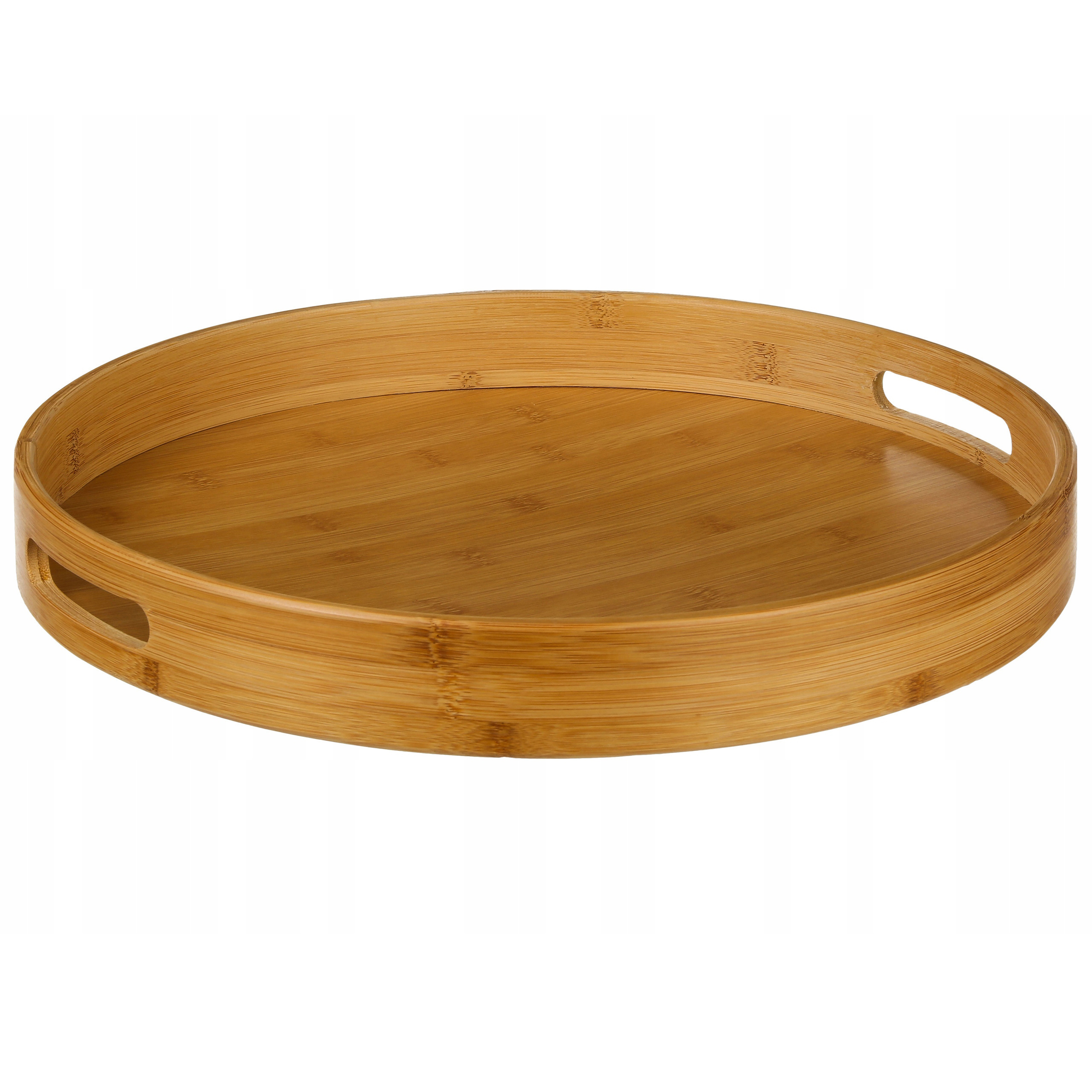 5Five kerek tálca bambuszból és MDF-ből, Ø40 cm, natúr barna