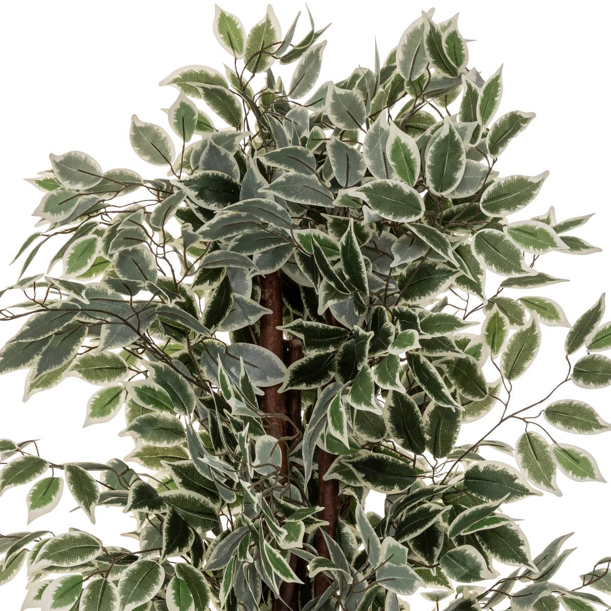 Atmosphera Ficus műnövény cserépben, 97x86x185 cm, zöld két árnyalatban - Image 2