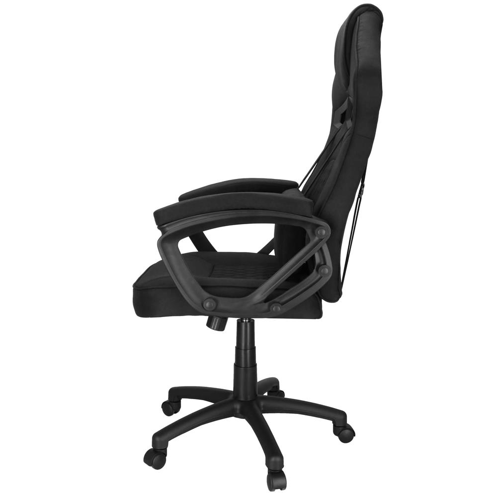 Ergonomikus irodai szék, magasságállítással, hintafunkcióval és deréktámasszal, 59x52x125 cm, fekete - Image 14