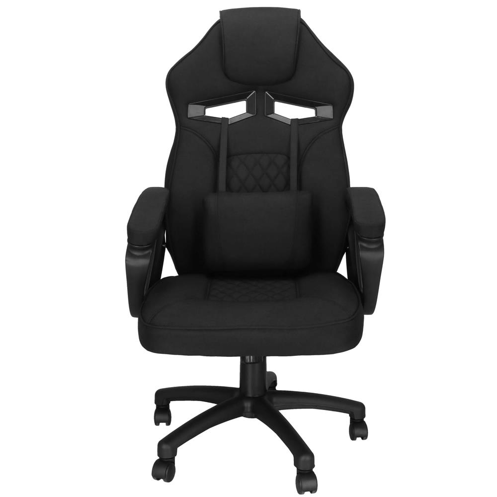 Ergonomikus irodai szék, magasságállítással, hintafunkcióval és deréktámasszal, 59x52x125 cm, fekete - Image 18