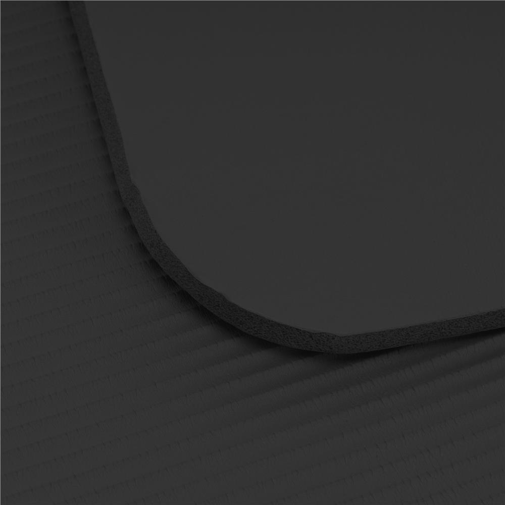 Csúszásmentes fitness szőnyeg NBR anyagból, 183x61x1 cm, hordpánttal, fekete - Image 20